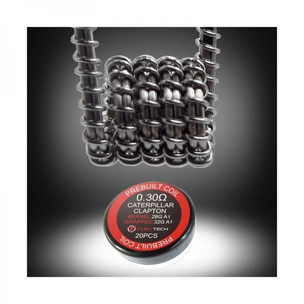 Fumytech CATERPILLAR CLAPTON 0.3Ω 28G A1 prebuilt coil 20pz