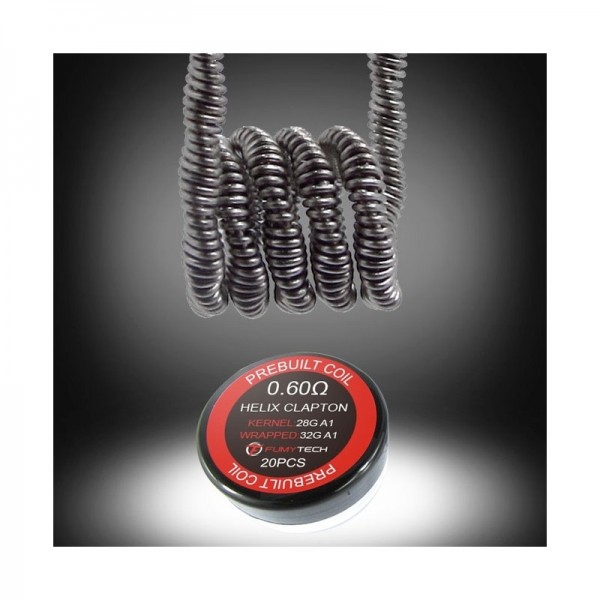 Fumytech HELIX CLAPTON 0.60Ω 28G A1 prebuilt coil 20pz