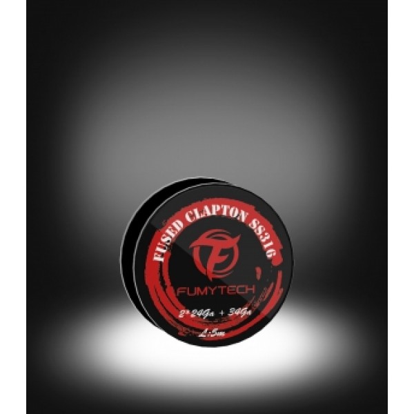Fumytech Resistenza Fused Clapton SS316L Wire 2*26Ga+34Ga 5mt