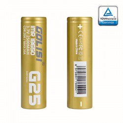 Batteria Golisi G25 18650 2500mAh 30A ( 2 PZ con scatolino )