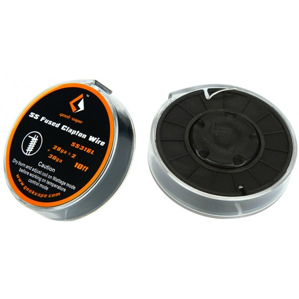 GEEKVAPE Resistenza SS Fused Clapton (28GA*2+30GA) 10ft